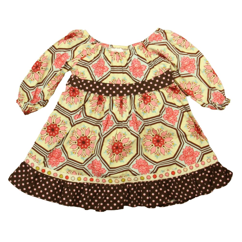 Beary Basics Girls Brown | Ivory | Pink Dress size: 2T